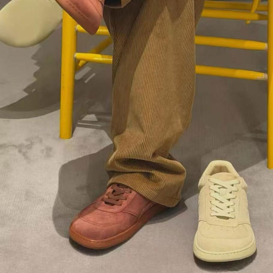 Asymmetrical toe shoes men s and women s white shoes minimalist lace-up casual board shoes 35