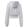 Adidas Sportswear Cropped Hoodie Women Hoodies Light-Cyan Gray JD7712