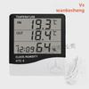 HTC-2 Large Screen Indoor/Outdoor Thermohygrometer with Clock and Probe
