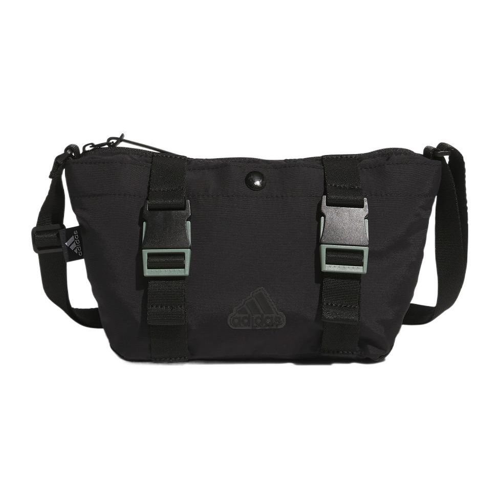Adidas Adjustable Strap Canvas Shoulder Crossbody Bag Unisex Bags Black IA5263 Black