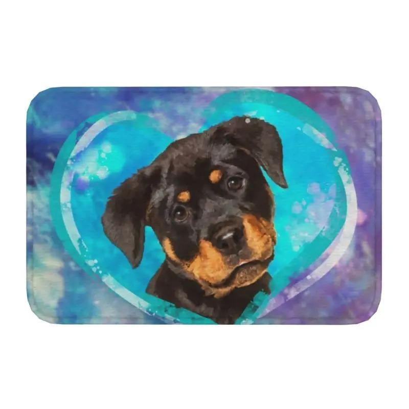 Rottweiler Dog Door Mat Bathroom Kitchen Anti-Slip Floor Rugs Pet Animal Outdoor Doormat Living Room Entrance Carpets Footpad