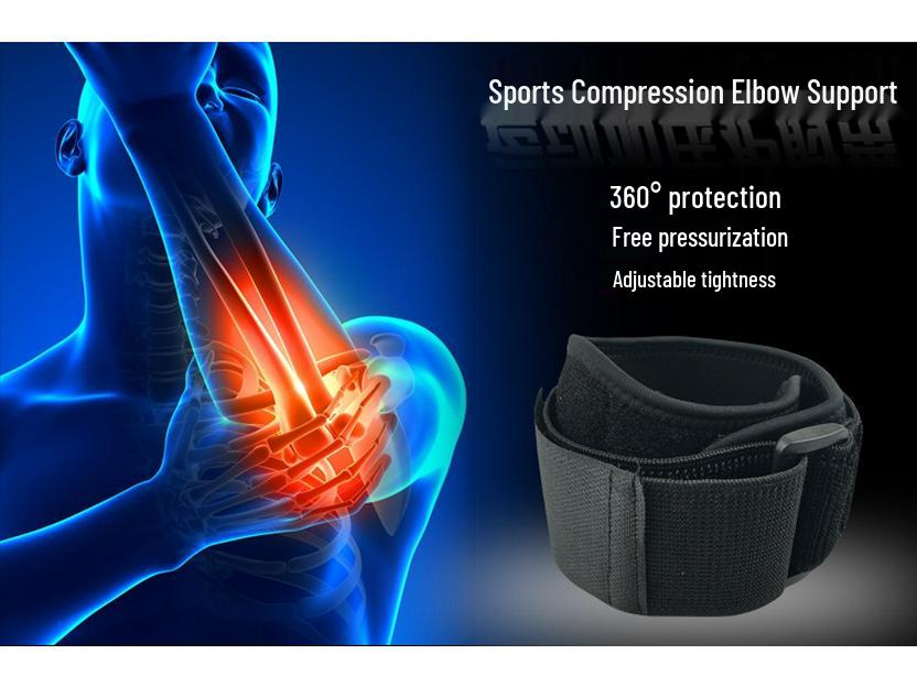 Xukang Unisex Sports Compression Elbow Brace – Breathable Support for Basketball, Tennis, and Badminton