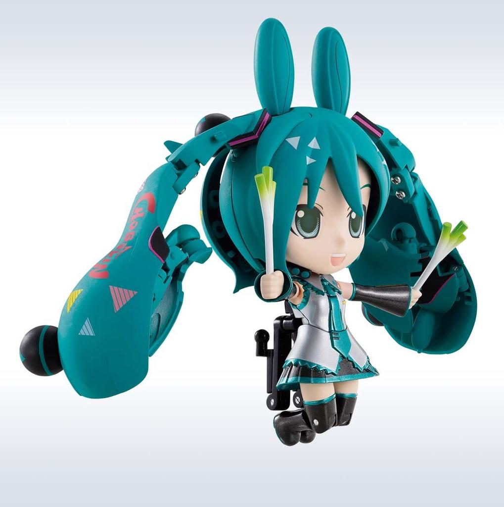 TAMASHII NATIONS Chogokin Miracle Henkei Hatsune Miku x Rody 105mm Painted Movable Figure Approx. PVC&ABS&Diecast