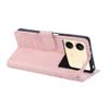 For Xiaomi Redmi Note 13R Pro 5G Case Rose Flower PU Leather Wallet Phone Cover with 3 Card Slots
