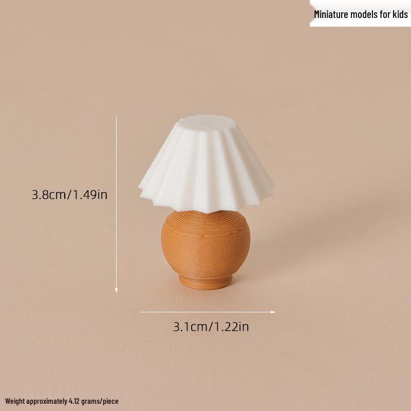 Dollhouse Retro Bedside Lamp Miniature Furniture Decoration