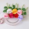 2-Grids Rose Ballpoint Pen 3-inch Writing Pen Creative Rose Flower Pen  Valentine's Day