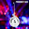 M-Modern-Mirror Disco Ball Set - Silver Disco Party Decoration Easy To Hang Suitable For, Wedding, Home Party Decoration
