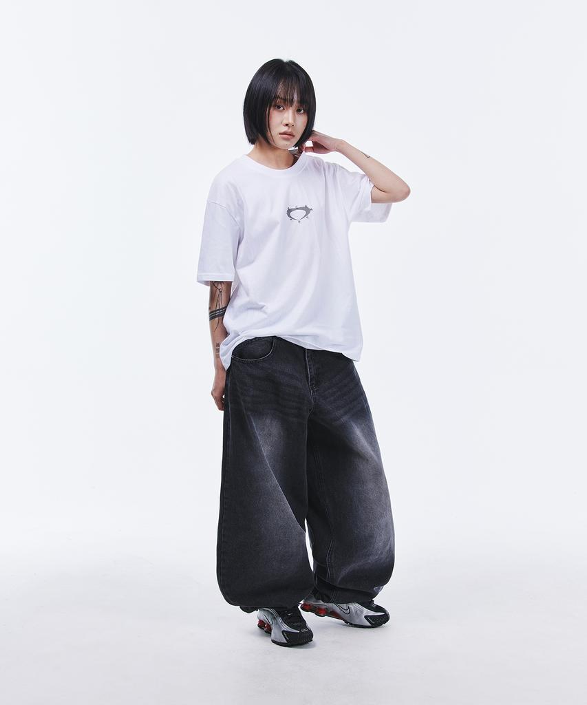 SCALLYWAG Swing Balloon Fit Denim [Black]