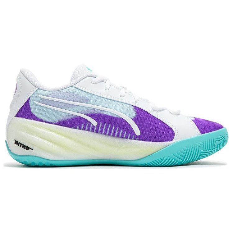 Puma All-Pro Nitro Deep Aqua Purple Glimmer Unisex Sneakers Blue 309689-02
