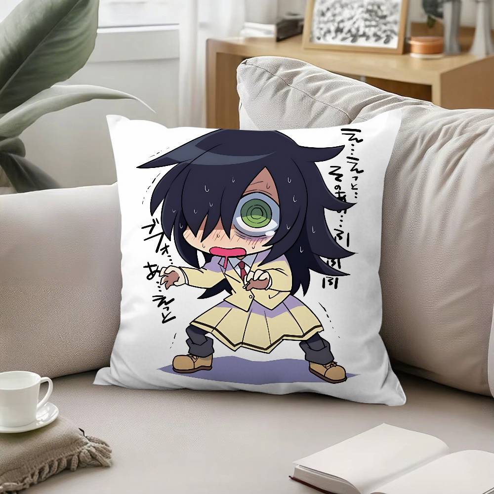 Cute K-Tomoko Kuroki-S Pillow Case Cushion Cover Soft Cute Throw Pillow Case For Car Sofa Pillowcase Polyester With Zipper