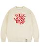 GRAVER [Unisex] Tyl Big Logo Sweatshirt_Cream