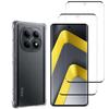 Stoßfeste Hülle für Xiaomi Poco M8 5G und 2 Gehärtete Glas Displayschutzfolie Phonillico®