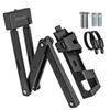 GORIX Bicycle Steel Lock Folding Key Road Cross Mini Bottle Cage Frame Mounting 7x950mm Lock, Rust-Resistant (GX-480), Heavy-Duty Ring, Lock, Bike,