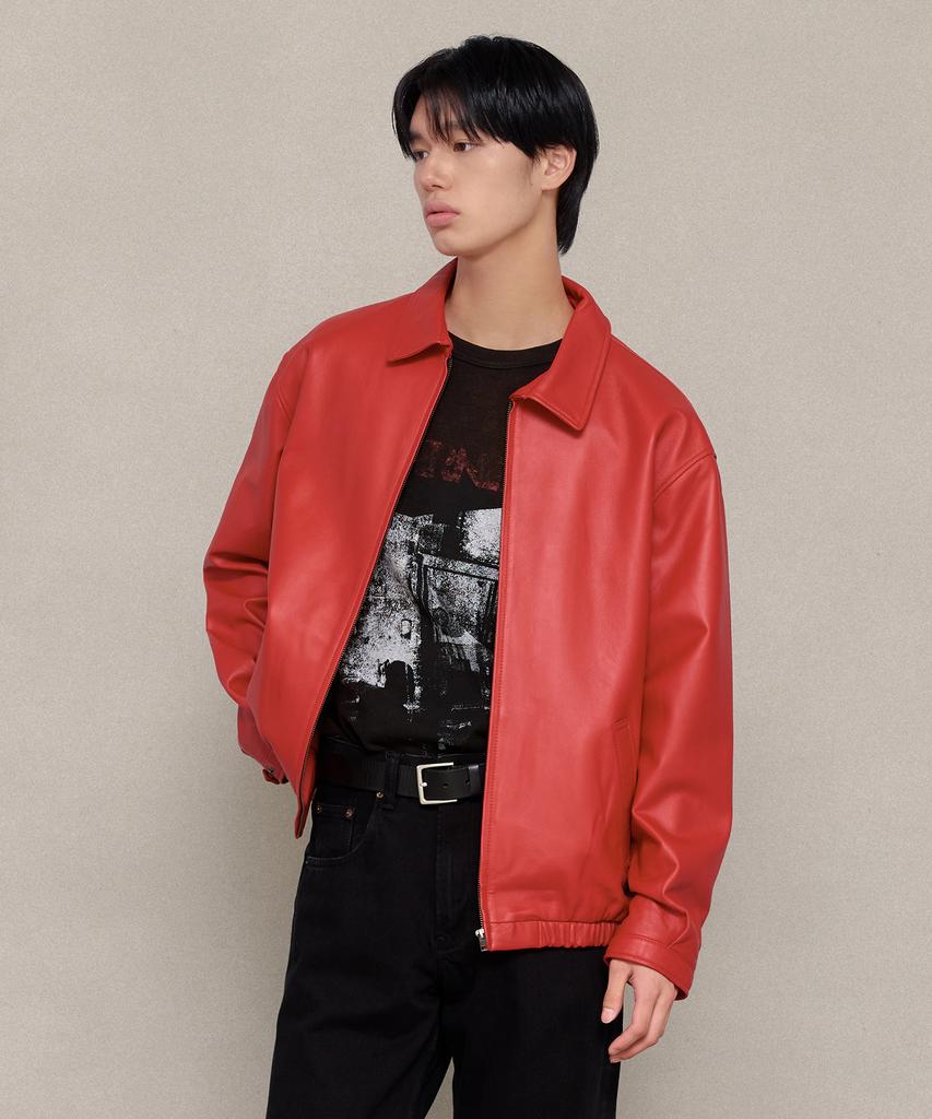 Leftseoul Classic Lambskin Jacket [Red]