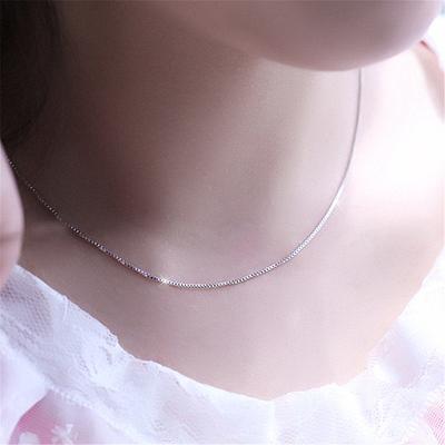 1.5MM Box Chain 16-24 Inch Necklace Fashion Box Chain Necklace Korean Version