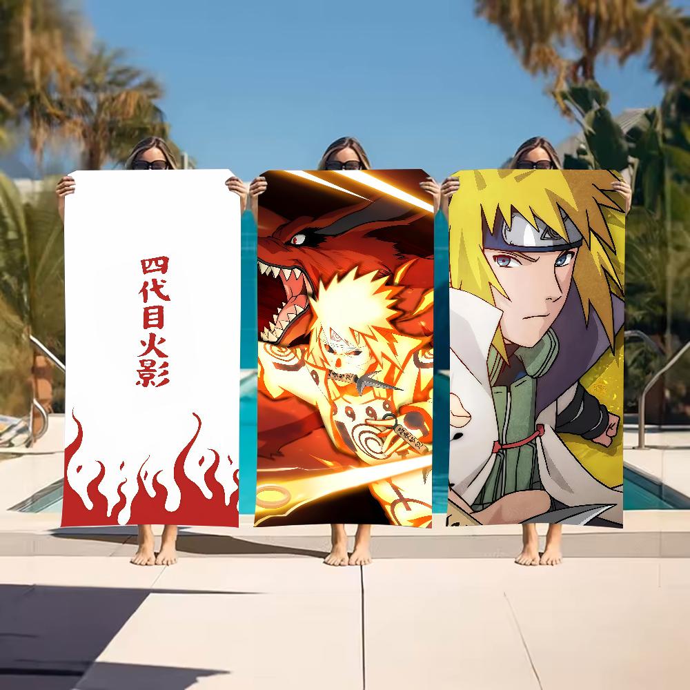 N-Naruto-S N-Namikaze Minato Towel Sports Quick Dry Travel Camping Gear Sandproof Soft Light Large Beach Towel