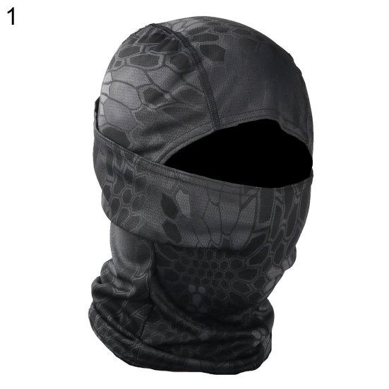Unisex Camo Print Outdoor Cycling Balaclava Neck Gaiter Cap Full Face Cover