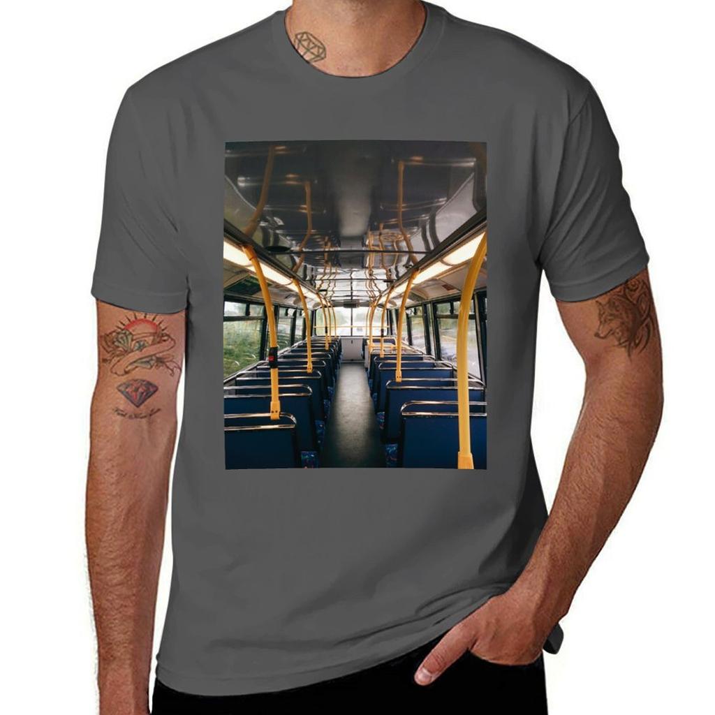 Empty Bus Tshirt Minimalist Plain Crew Neck Tshirt