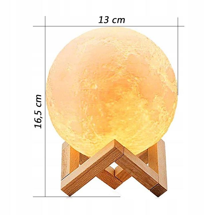 Steam Humidifier Moon Lamp Diffuser Ionizer 8 Colors Usb