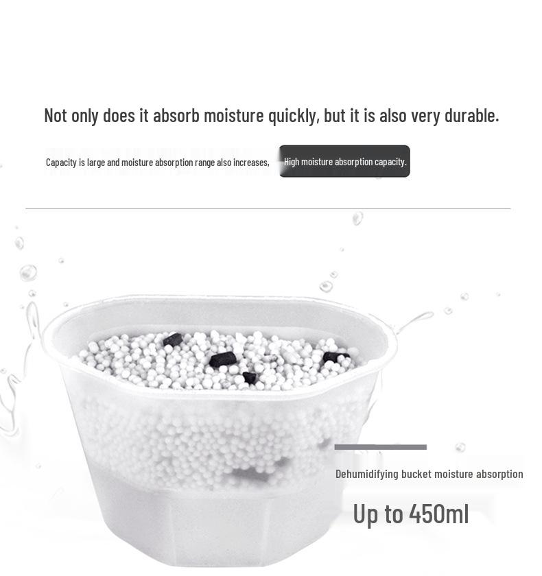 Spring Breeze Bamboo Charcoal Dehumidifier: 450ml*12 Moisture & Mold-Proof Absorbing Boxes for Dormitory Use