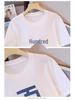 Summer 2025 Plus Size Women's Slimming Short Sleeve Casual Top with Print