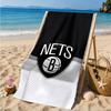 Brook-lyn Nets Art Beach Towel, Super Soft Microfiber, Perfect Gift for Her/Him, Birthday, for Pool, Beach, Travel, Decor Beach Party