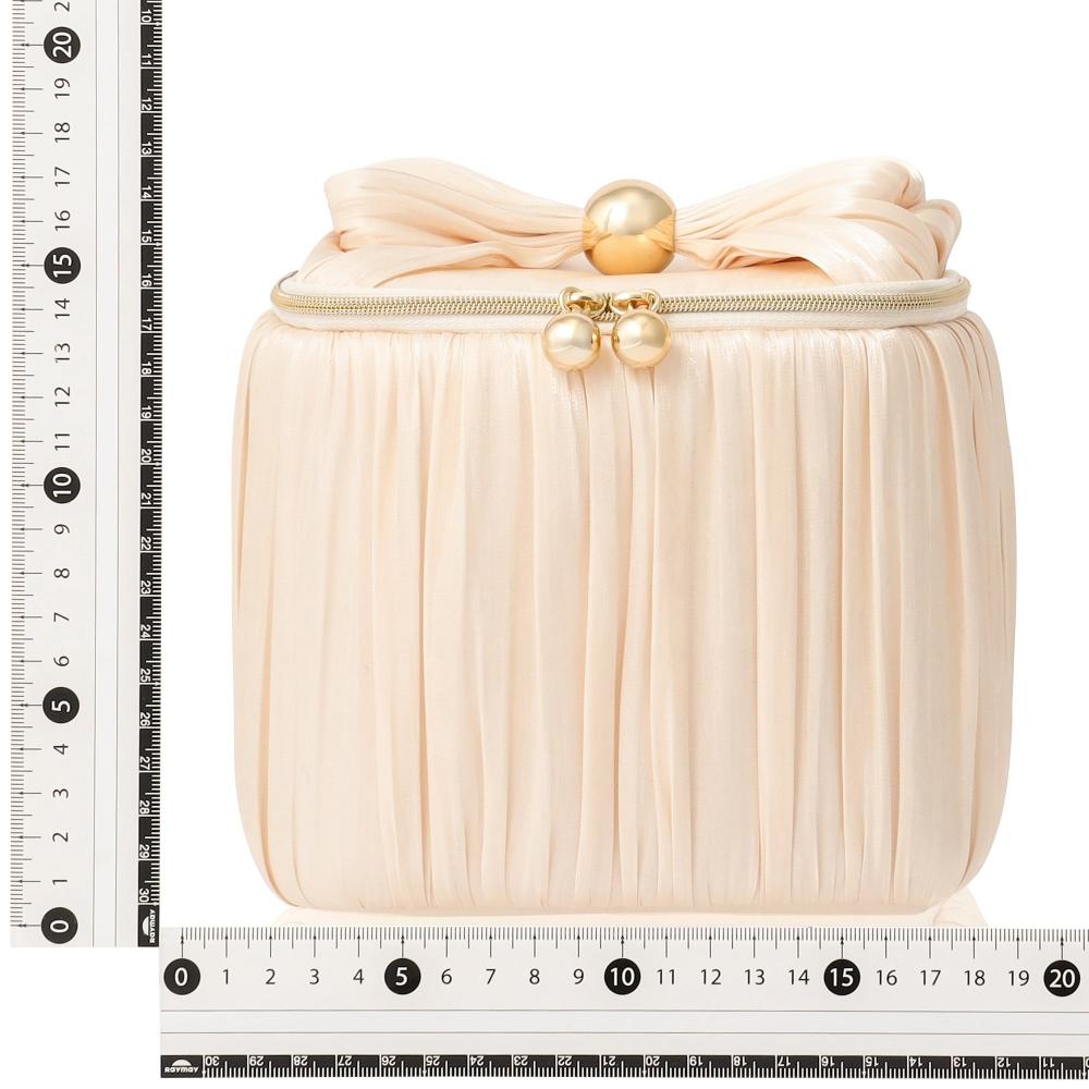 Franc Franc Japan Chiffon Ribbon Vanity Pouch M Ivory