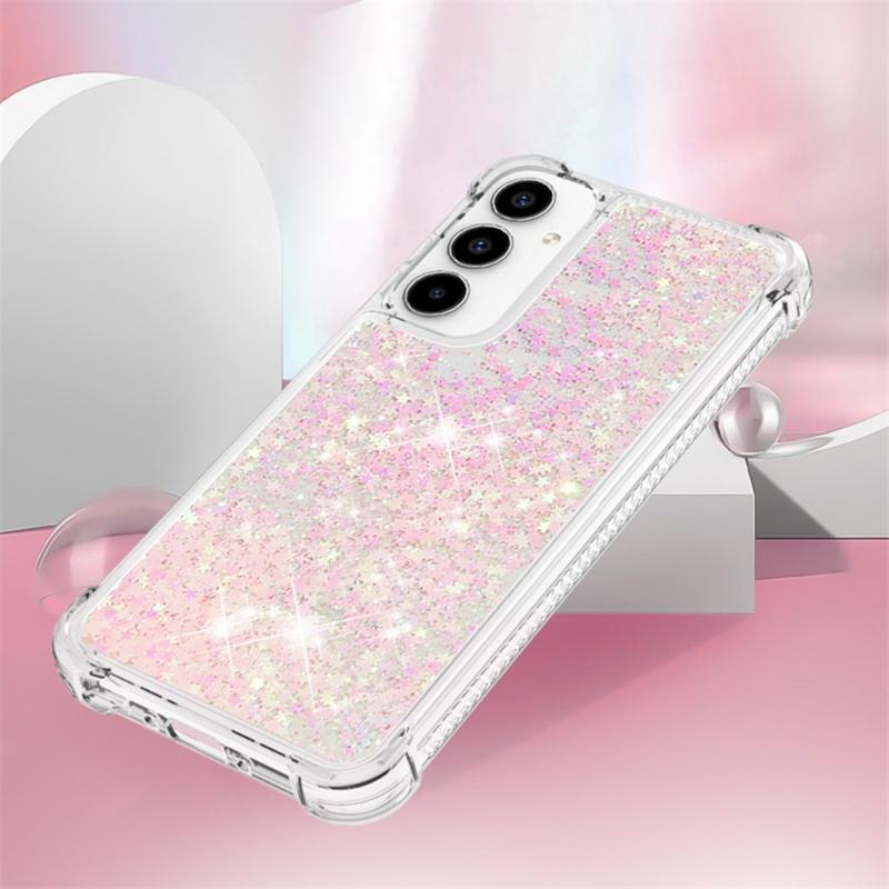 Phone Protective Shell Glittering Liquid Case for A53/A56 Scratchproof Housing Cover Phone Protector Case Shockproof
