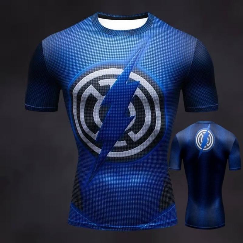 25/25 Summer Cosplay Movie Marvel Series Captain America's Fitness Suit 3D Printed Adult and Children's Parent-child Outfit