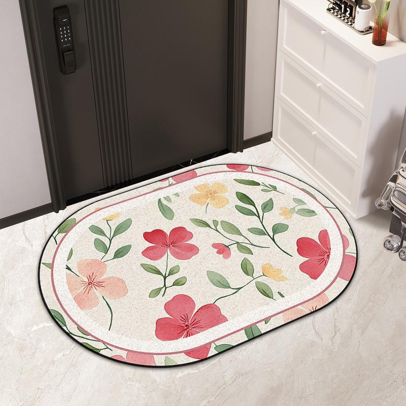 Wire Ring Entry Mat Ins Air Resistant Dirty PVC Can Be Cut Silk Ring Mat Non-slip Easy To Clean Entry Door Carpet