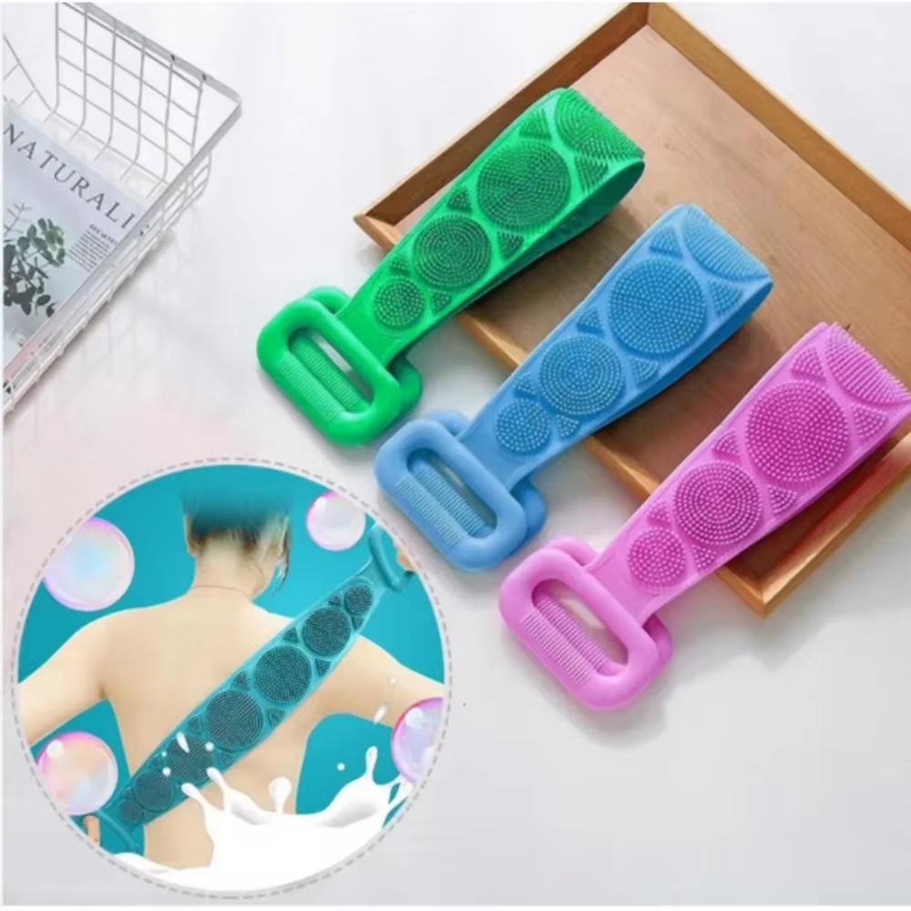 Silicone Body Scrubber & Back Massager Exfoliating Shower Sponge Soft Bath Brush for Deep Skin Cleansing Deep Skin Clean