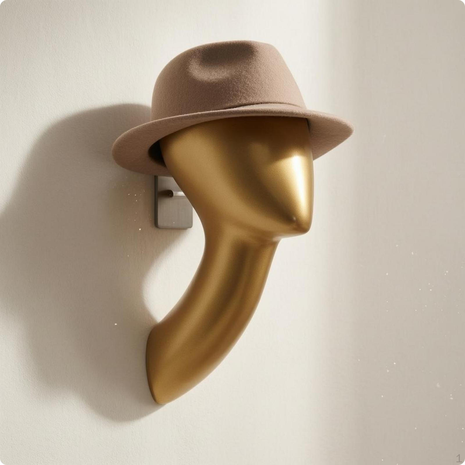 WallMounted Mannequin SinglePiece WallAttached Head Molded