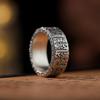 Yintai Feifei Men's Adjustable Kui Long Pattern Ring, Ethnic Retro Style In Silver Bronze, High-End Feel