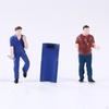 1/64 Film Character Diorama Drawing Figure Car Repairer Street Building Scenario Table