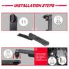 Dead Pedal Driver Foot Rest Left Side Kick Panel For 2018-2022 Jeep Wrangler JL JLU 4XE For Gladiator JT Anti-Slip DH-1092-BK