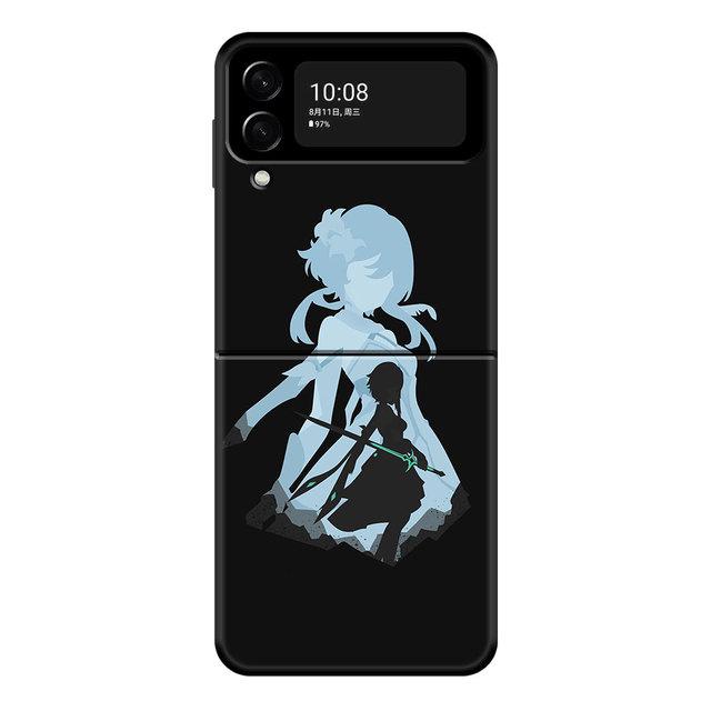 Pc Genshin Impact Anime For Samsung Galaxy Z Flip3 5g Zflip3 Zflip Flip Hard Phone Cover