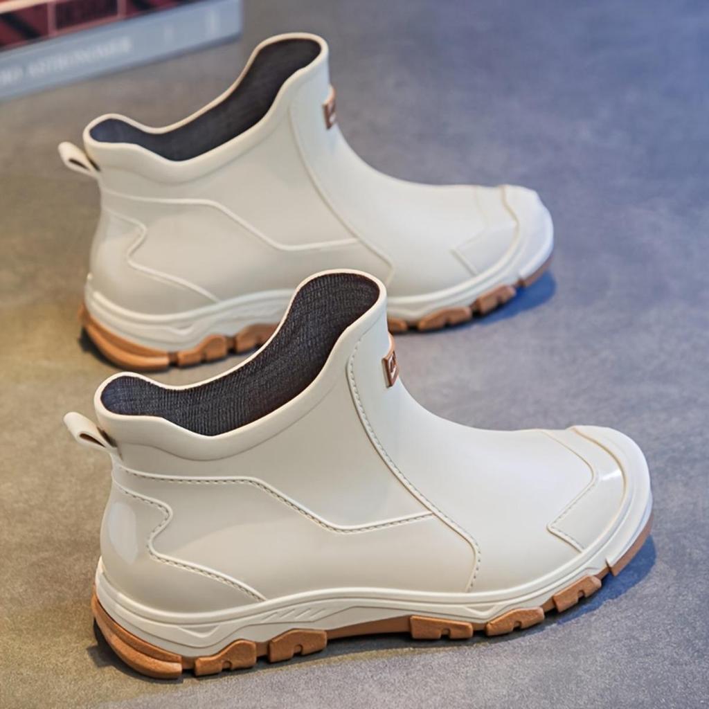 Damen Herren Outdoor Fashion Regenstiefel Regenschuhe, Hochwertige, wasserdichte und rutschfeste Regenschuhe, Wasserschuhe, Gartenschuhe, Angelschuhe