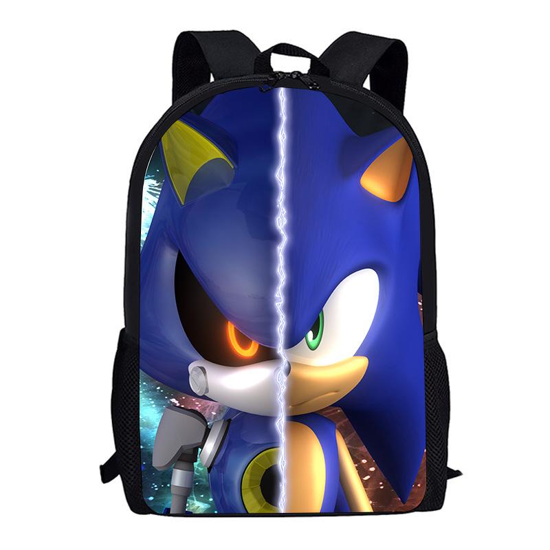 Sonic Kid, Elementary School Bag Children, Animation Cartoon Backpack