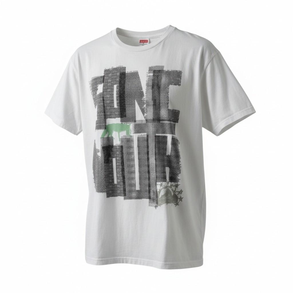 Mens Sonic Youth White Tshirt Size M Please Read Description A946 XXL
