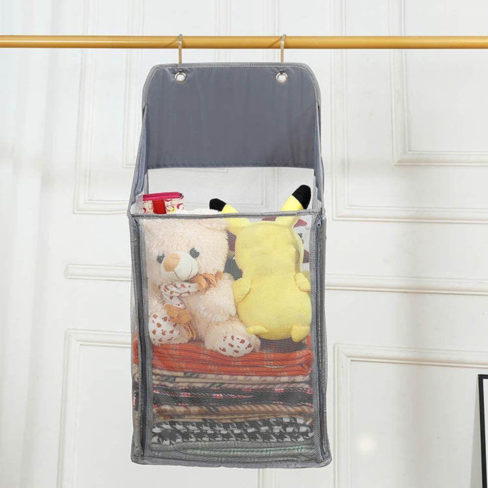 Coș de rufe suspendat din plasă de capacitate mare, pliabil, sac de depozitare diverse pentru casă