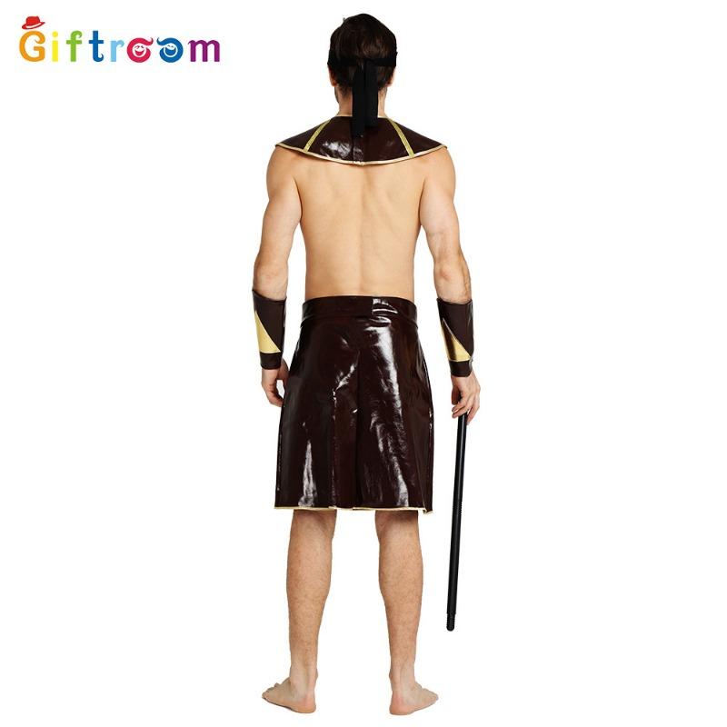 Carnival Western Samurai Cosplay Adult Male Skin Pharaoh Stage Performance Costume