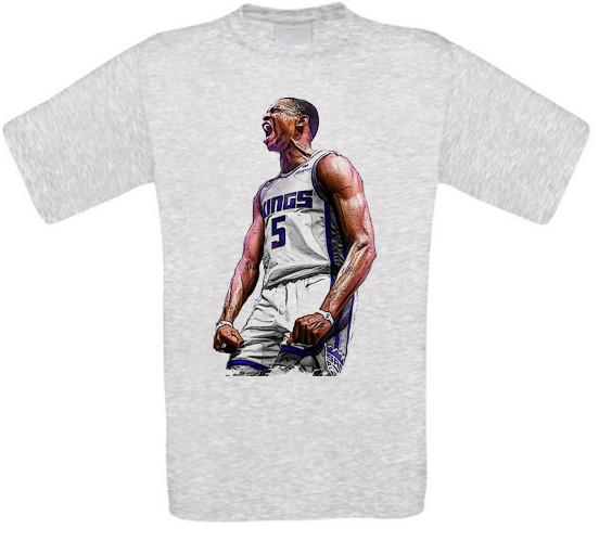 De Aaron Fox Sacramento Basketball T-Shirt L