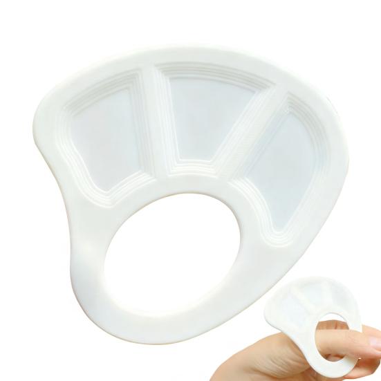 

Ручная цветная палитра Пластиковая палитра для рисования макияжа Портативный лоток для смешивания цветов для акварели, нейл-арта и макияжа Инструмент для креативного художника белый