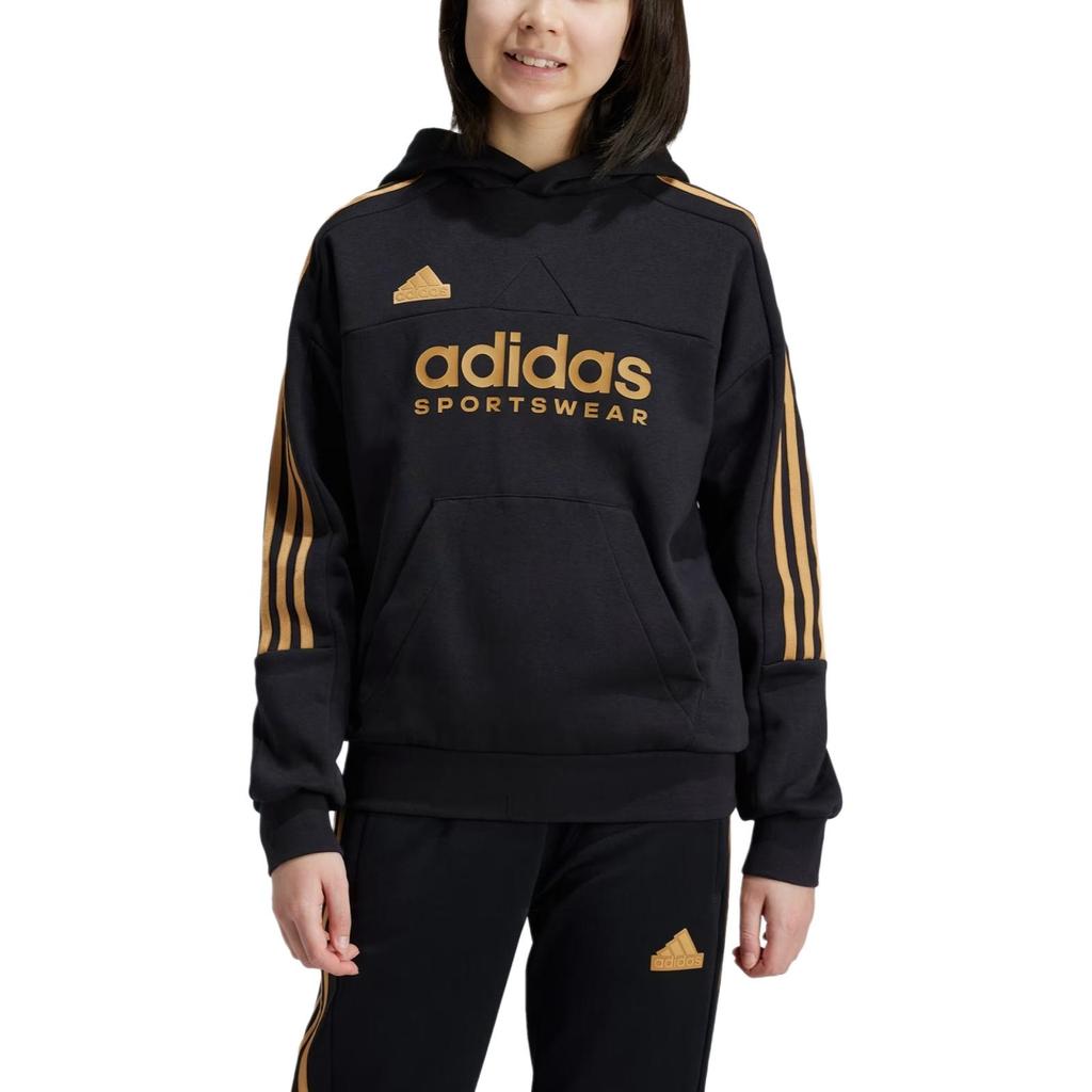 New Adidas Sweatshirt Black / Holy Brown / Victory Red Teenagers IY6379