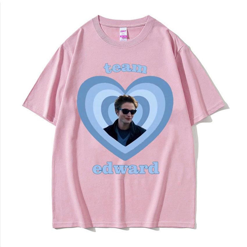 2026 Summer Twilight Team Edward Cullen Printed Tshirts Unisex Fashion Retro Short Sleeve T Shirt Casual Cotton Tshirt Streetwear