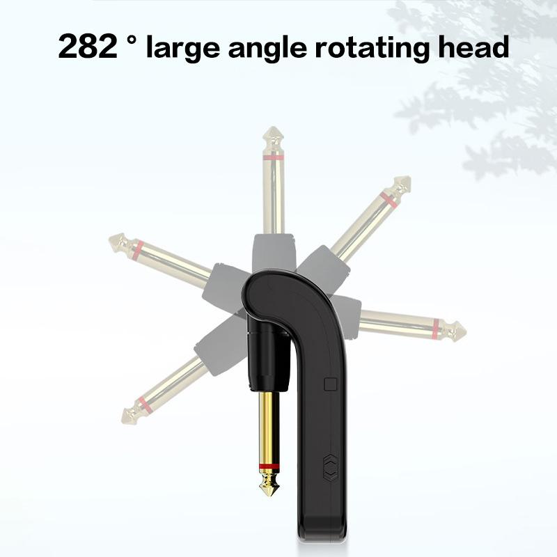 2.4G Wireless Guitar System - Rechargeable Guitar Transmitter & Receiver For Electric Guitar & Bass, Plug & Play, Low Latency