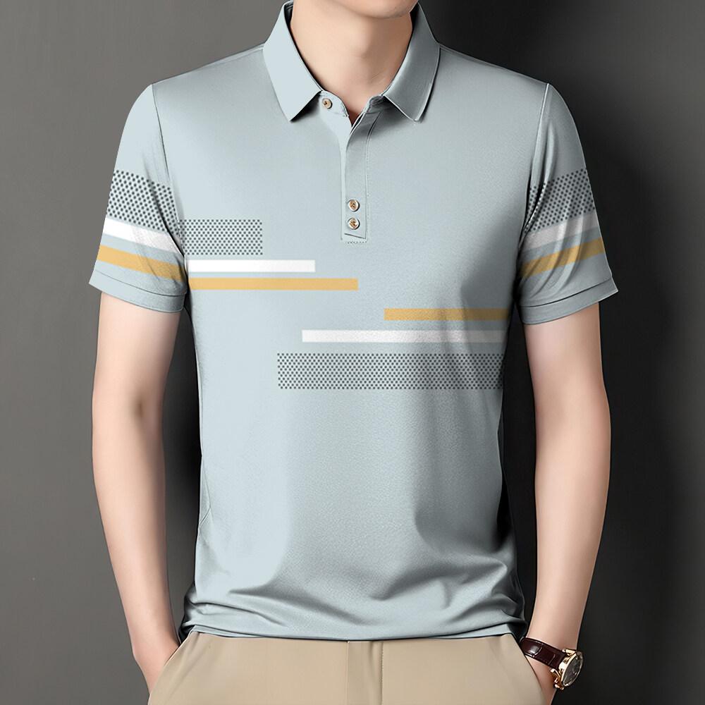 

Простые мужские рубашки поло Ретро-рубашки поло с цветочным принтом Премиум-топы поло Высококачественные удобные рубашки поло Элитные деловые футболки поло 5XL