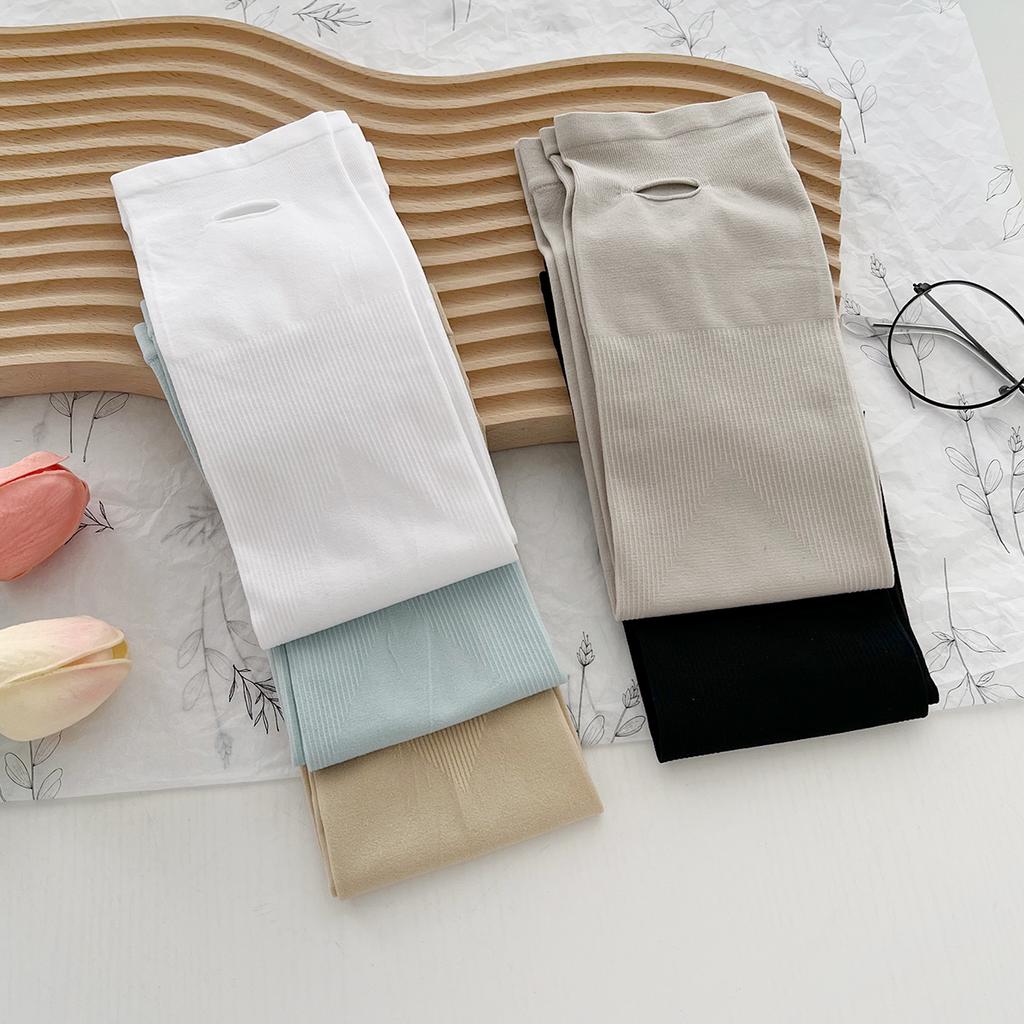 Summer Solid Color Sunscreen Sleeves Women'S Ice Sleeves Uv Protection Outdoor Loose Gloves Thin Breathable