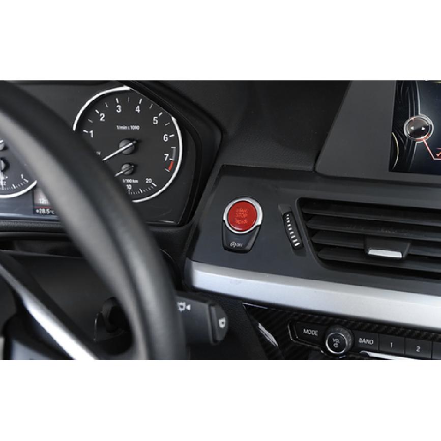 For BMW X5 X6 F15 F16 2014-2018 ABS Red Ignition Switch Start Button Frame Trim