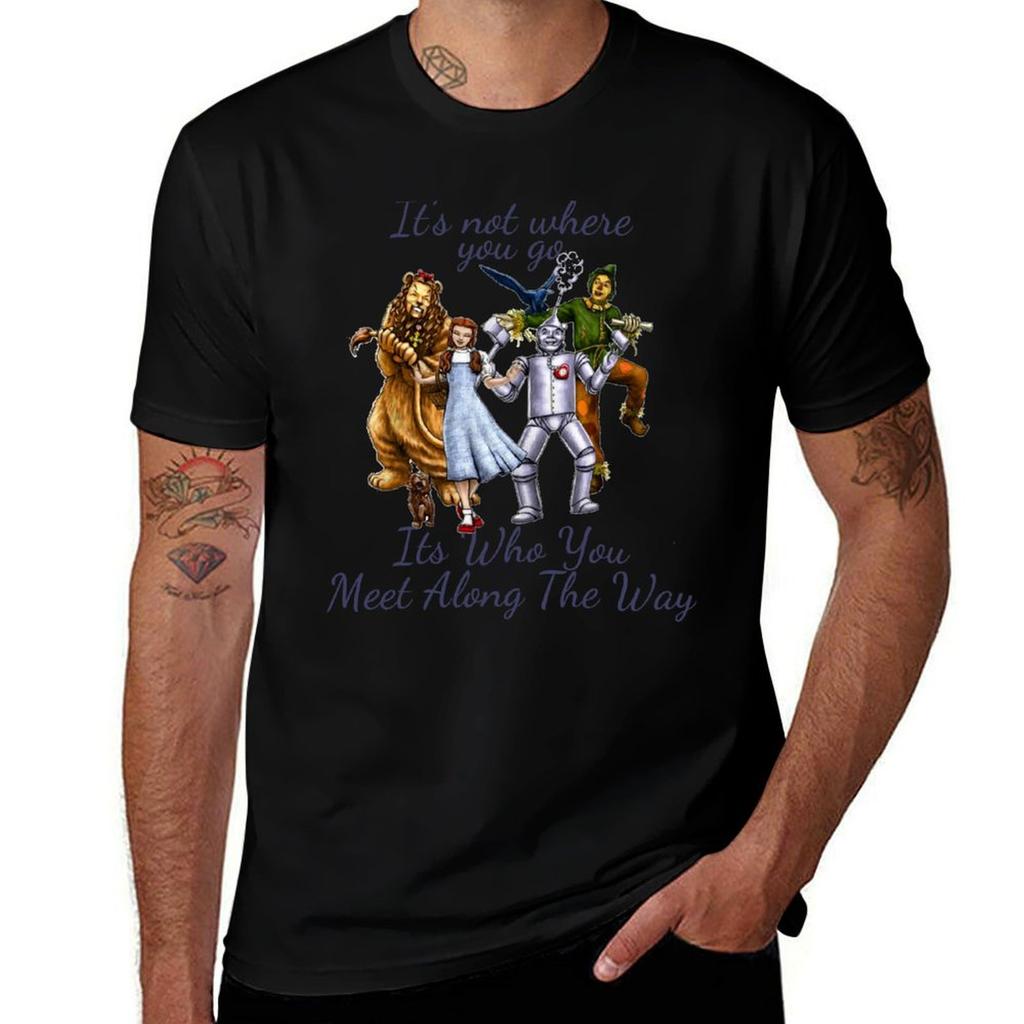 Dorothy Quotes Its Not Where You Go Its Who You Meet Along The Way Vintage Fantasy Tshirt Lightweight Running Sports Tshirt